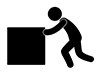 Carrying Luggage-Free Pictograms | Black and White Illustrations