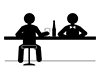 Drink at the bar | Master | Alcohol-Free pictograms | Black and white illustrations