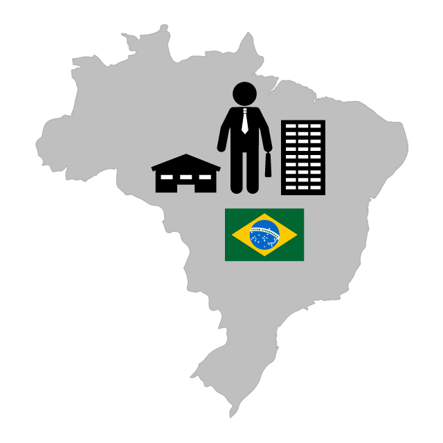 ブラジル営業拠点 - 挿絵/クリップアート/フリー/写真/アイコン/白黒/シンプル