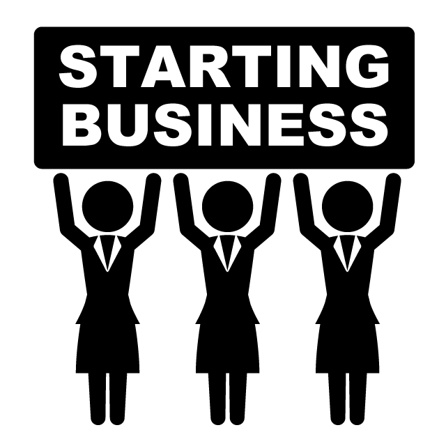 できる女性 - 挿絵/クリップアート/フリー/写真/アイコン/白黒/シンプル