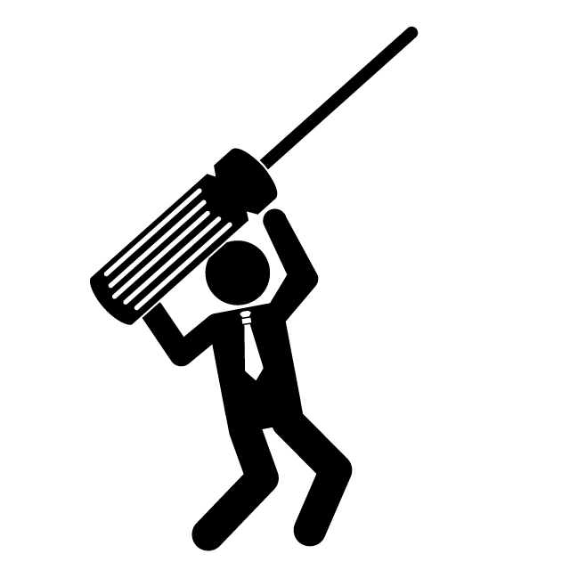 ドライバー - 挿絵/クリップアート/フリー/写真/アイコン/白黒/シンプル