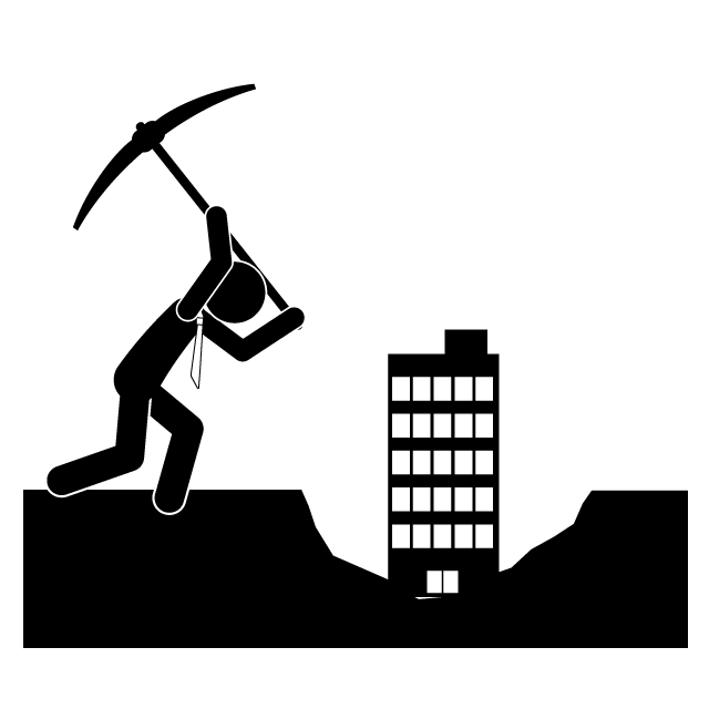 建てる - 挿絵/クリップアート/フリー/写真/アイコン/白黒/シンプル