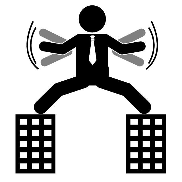 バランスが悪い - 挿絵/クリップアート/フリー/写真/アイコン/白黒/シンプル