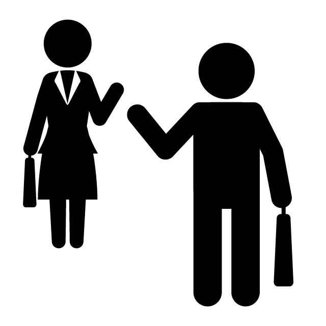 男性 - 挿絵/クリップアート/フリー/写真/アイコン/白黒/シンプル