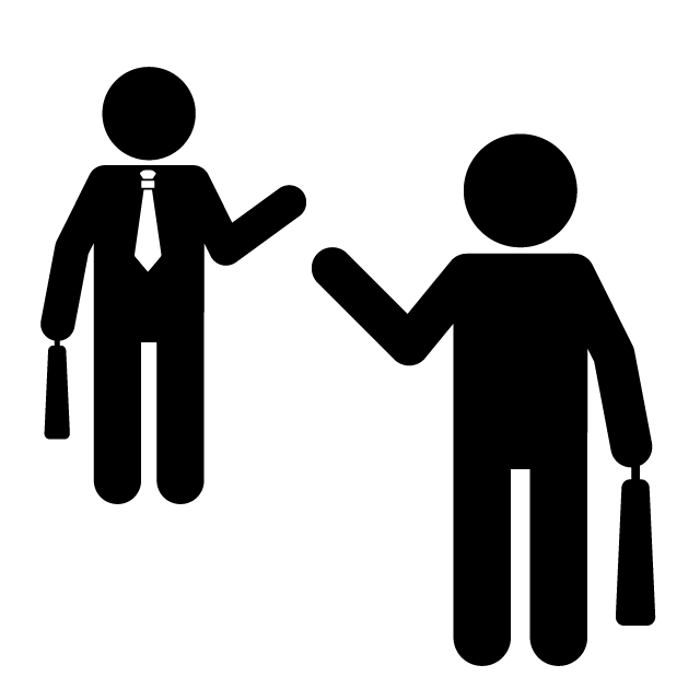 挨拶 - 挿絵/クリップアート/フリー/写真/アイコン/白黒/シンプル