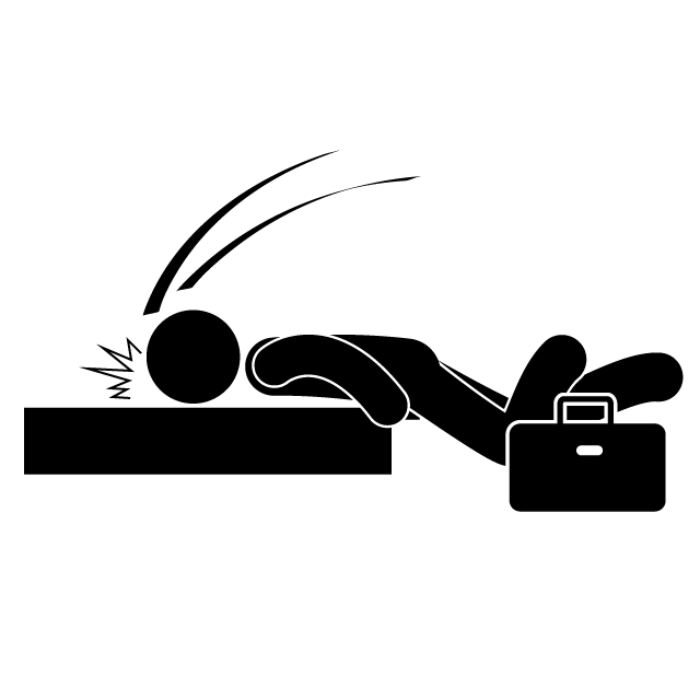 寝る - 挿絵/クリップアート/フリー/写真/アイコン/白黒/シンプル