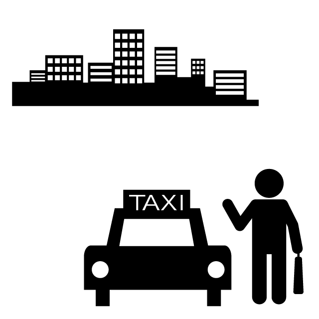 乗る - 挿絵/クリップアート/フリー/写真/アイコン/白黒/シンプル