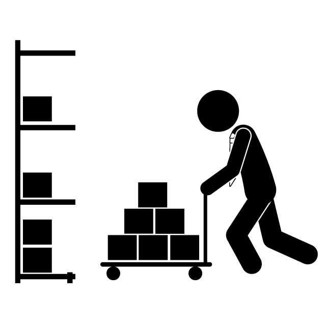 荷物 - 挿絵/クリップアート/フリー/写真/アイコン/白黒/シンプル