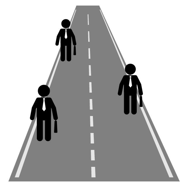 線路 - 挿絵/クリップアート/フリー/写真/アイコン/白黒/シンプル