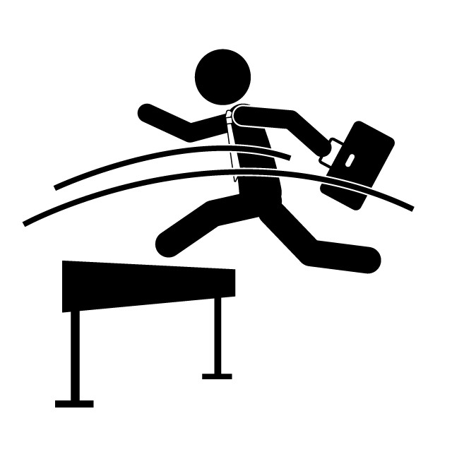 ハードル - 挿絵/クリップアート/フリー/写真/アイコン/白黒/シンプル