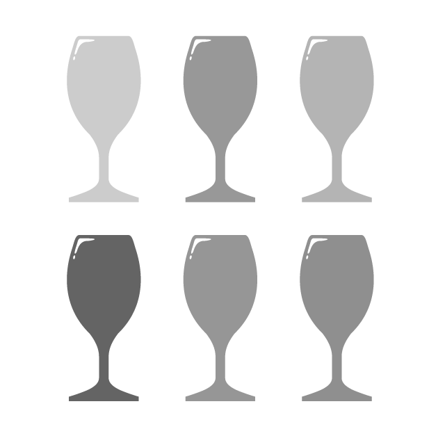 グラス｜カラフル｜コップ｜おしゃれ - シンプル / クリップアート / アイコン / イラスト / 無料 / 白黒 / 二色 / PNG形式：背景透明