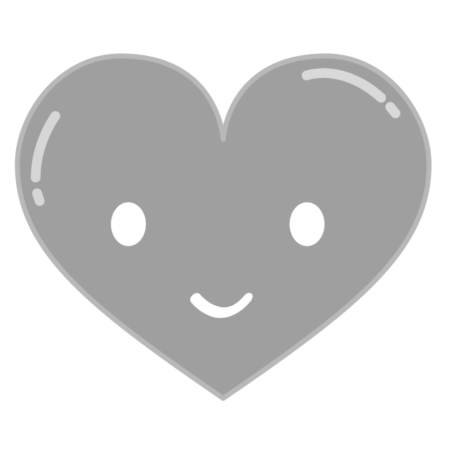 笑顔｜ハート｜にっこり｜ピンク - シンプル / クリップアート / アイコン / イラスト / 無料 / 白黒 / 二色 / PNG形式：背景透明