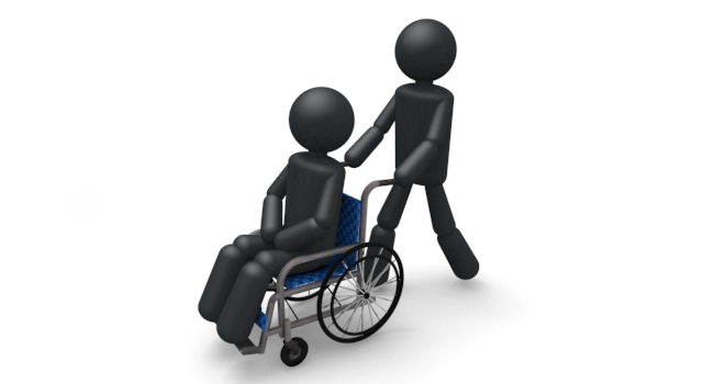 老人ホーム - シンプル人物イラスト/人クリップアート/アイコン/黒色/ピクトグラム