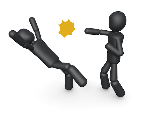 危険 / ベクター / 歩き - シンプル人物イラスト/人クリップアート/アイコン/黒色/ピクトグラム