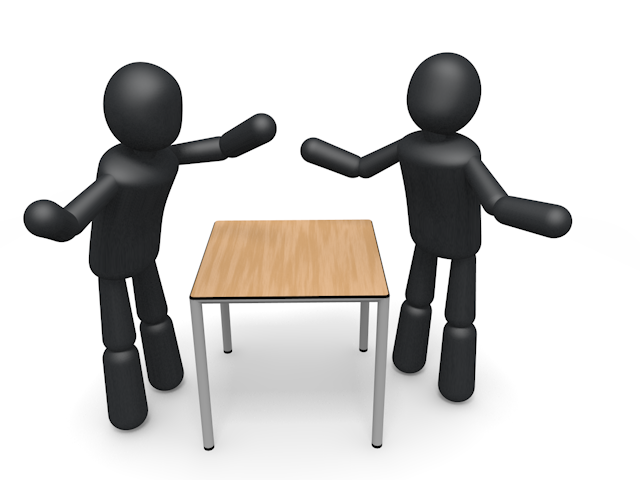 面接 / 雑談 / 座る - シンプル人物イラスト/人クリップアート/アイコン/黒色/ピクトグラム