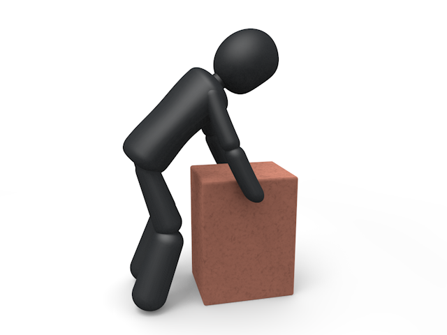 危険 / ベクター / 歩き - シンプル人物イラスト/人クリップアート/アイコン/黒色/ピクトグラム