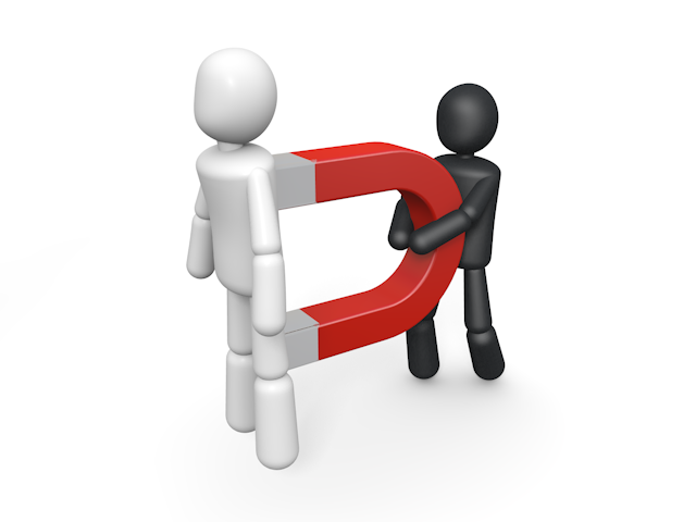 人気者 / 取り合い / 奪い合い - シンプル人物イラスト/人クリップアート/アイコン/黒色/ピクトグラム