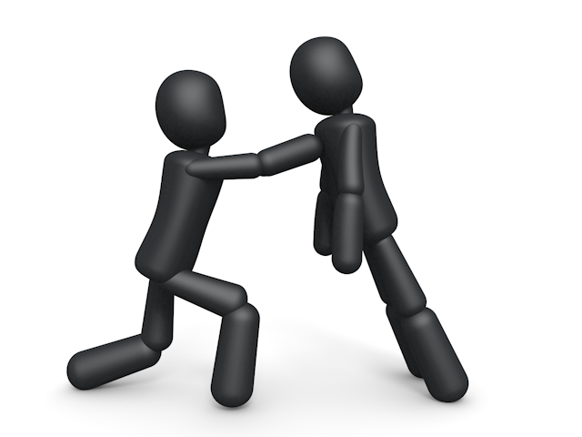 マーク / ゴミ / 絵文字 - シンプル人物イラスト/人クリップアート/アイコン/黒色/ピクトグラム