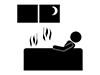 Take a bath-free pictograms | black and white illustrations