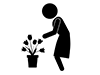 Gardening-Free Pictograms | Black and White Illustrations
