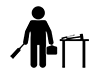 Do-it-yourself-free pictograms | black and white illustrations