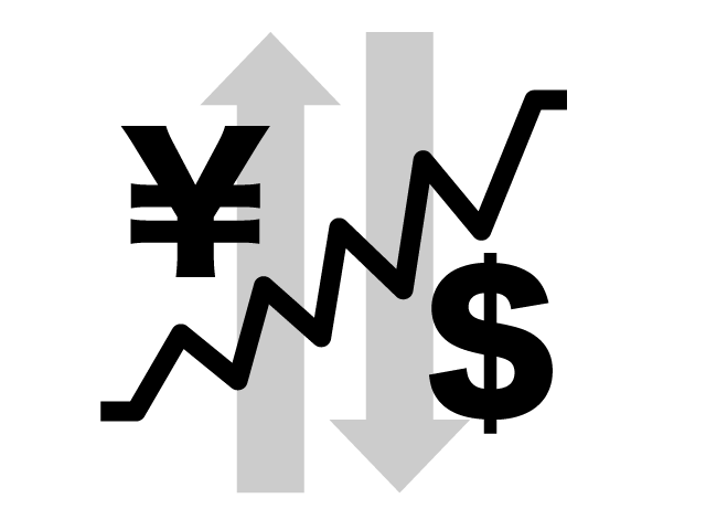 FX | 為替 | ドル | 円 | 趣味・興味 - シンプル / クリップアート / アイコン / イラスト / 無料 / 白黒 / 二色 / PNG形式：背景透明