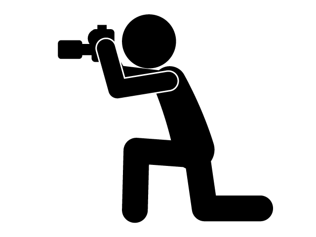 カメラ | 撮影 | 写真 | 趣味・興味 - シンプル / クリップアート / アイコン / イラスト / 無料 / 白黒 / 二色 / PNG形式：背景透明