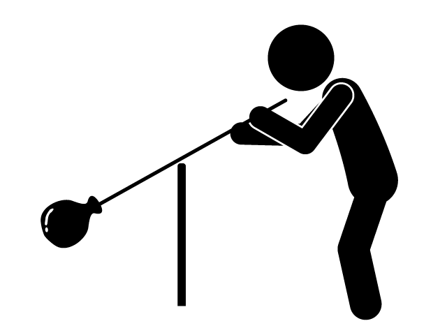 ガラス工芸 | 和 | 日本 | 趣味・興味 - シンプル / クリップアート / アイコン / イラスト / 無料 / 白黒 / 二色 / PNG形式：背景透明