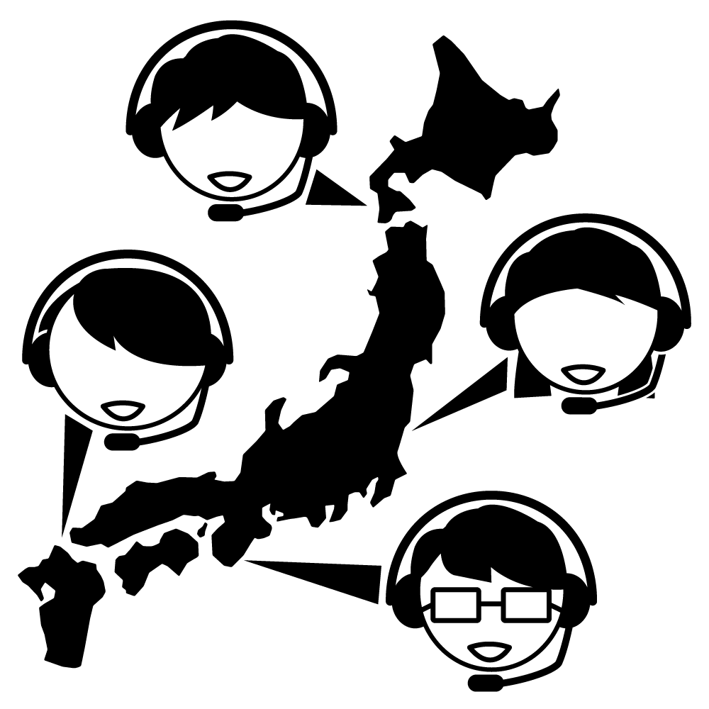 テレワーク/在宅勤務/リモートワークを導入 - 挿絵/クリップアート/フリー/写真/アイコン/白黒/シンプル