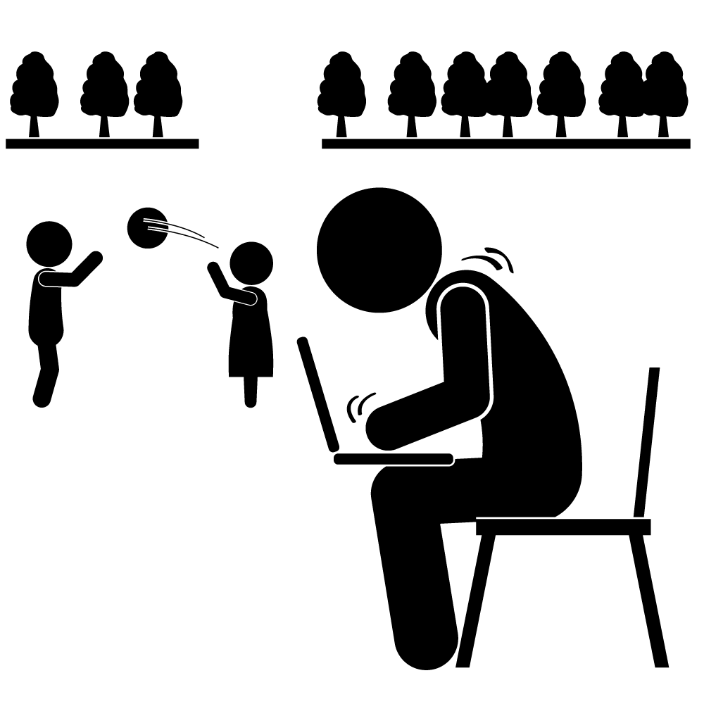 必要な場所で働ける/相談/在宅勤務 - 挿絵/クリップアート/フリー/写真/アイコン/白黒/シンプル