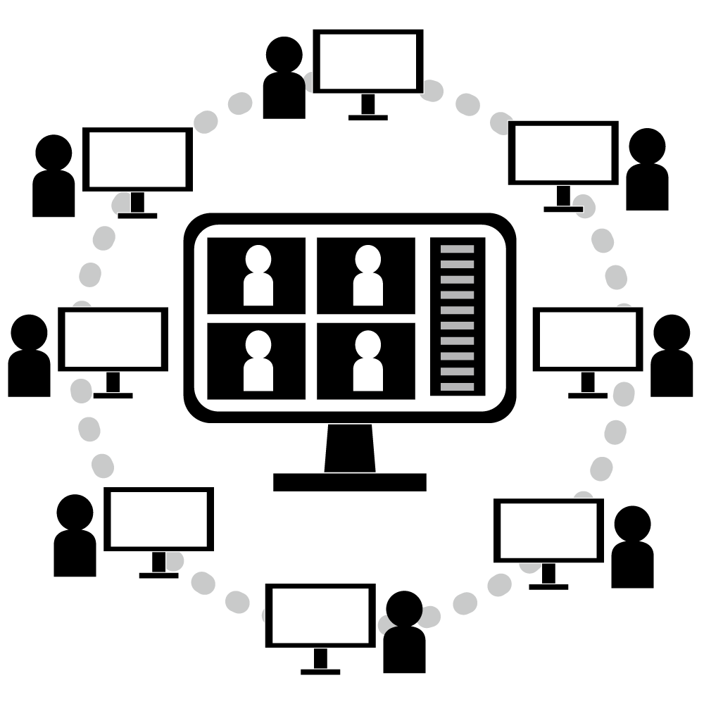 フレキシブル/社員/雇用形態 - 挿絵/クリップアート/フリー/写真/アイコン/白黒/シンプル