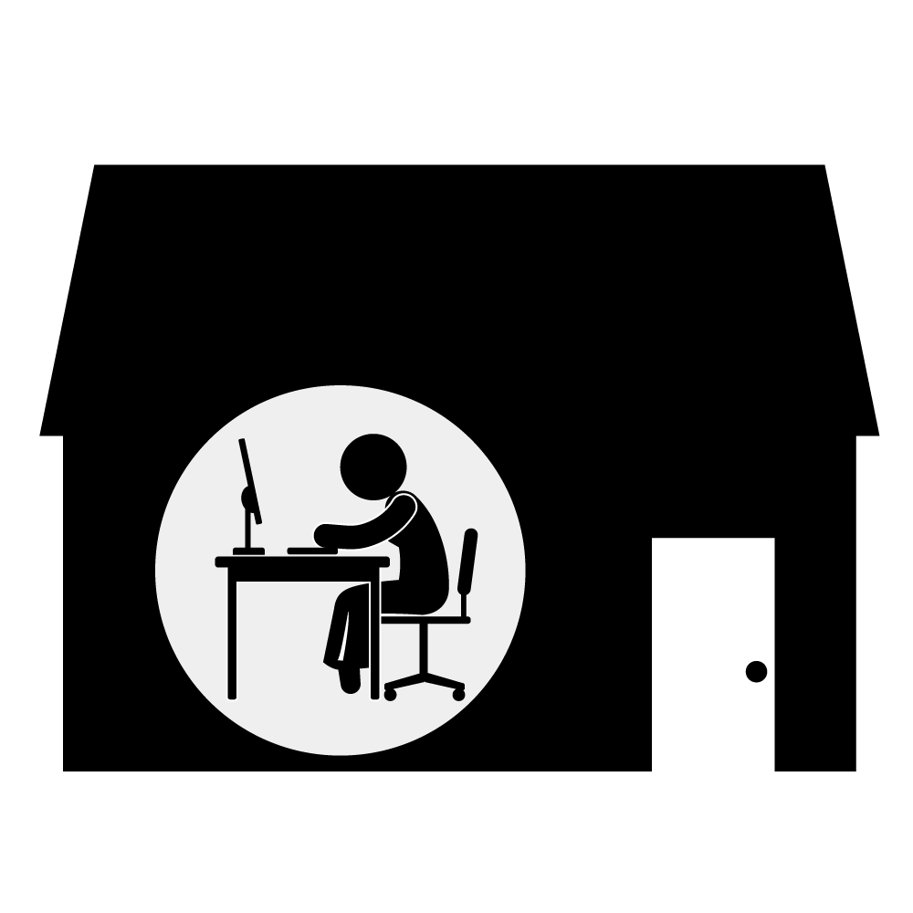 ウェブ会議/ビデオ会議/チャット - 挿絵/クリップアート/フリー/写真/アイコン/白黒/シンプル