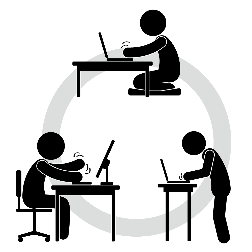 グループ/嫌がらせ/ネット会議 - 挿絵/クリップアート/フリー/写真/アイコン/白黒/シンプル