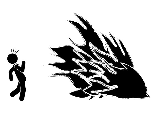 波 | 海 | 波にのまれる - シンプル / クリップアート / アイコン / イラスト / 無料 / 白黒 / 二色 / PNG形式：背景透明