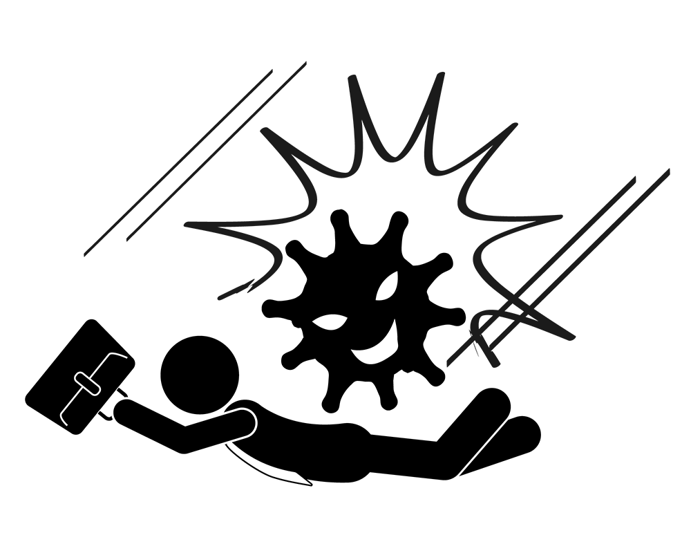 使い捨てように労働者を使う。面接の結果。 - 挿絵/クリップアート/フリー/写真/アイコン/白黒/シンプル