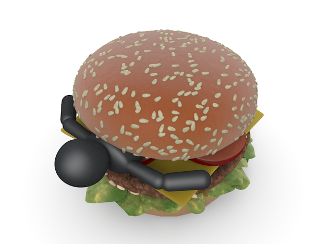 ベクター / 鍵 / 表示 - シンプル人物イラスト/人クリップアート/アイコン/黒色/ピクトグラム