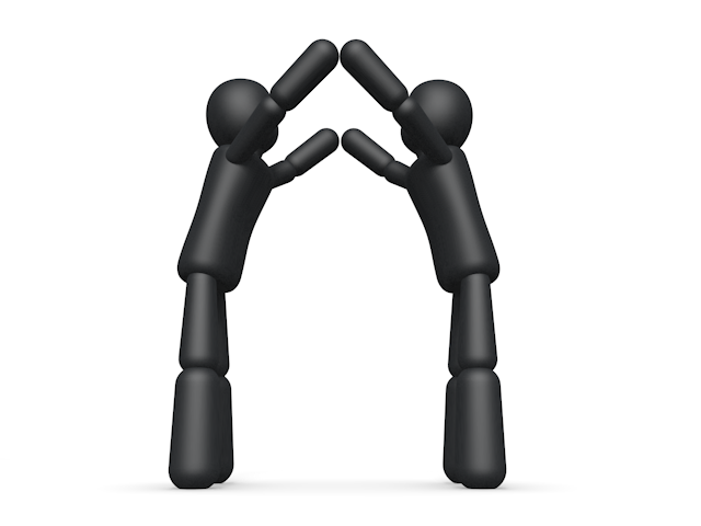 IT / テクノロジー / 技術 - シンプル人物イラスト/人クリップアート/アイコン/黒色/ピクトグラム