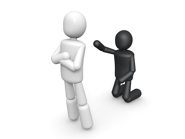 人気者 / 取り合い / 奪い合い - シンプル人物イラスト/人クリップアート/アイコン/黒色/ピクトグラム