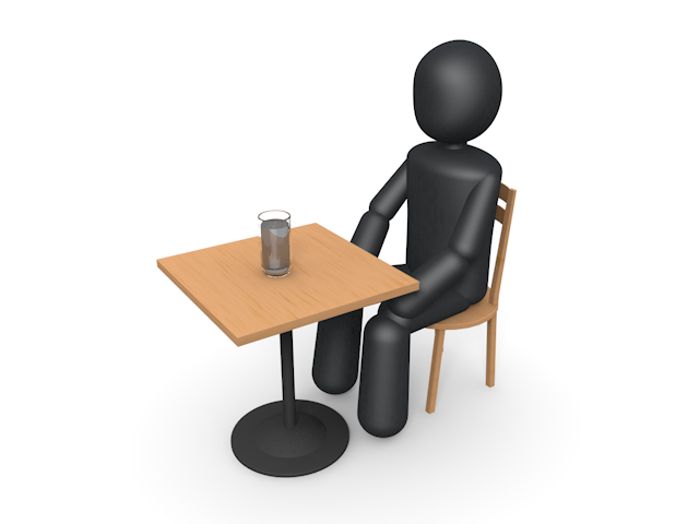 人気者 / 取り合い / 奪い合い - シンプル人物イラスト/人クリップアート/アイコン/黒色/ピクトグラム