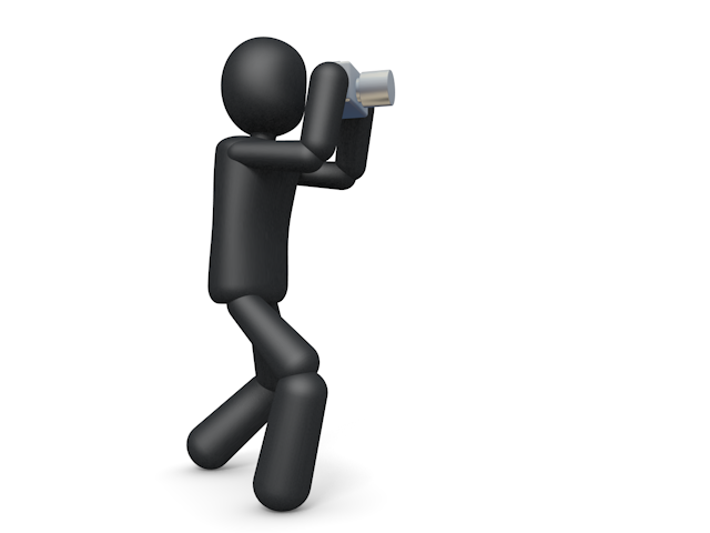 危険 / ベクター / 歩き - シンプル人物イラスト/人クリップアート/アイコン/黒色/ピクトグラム