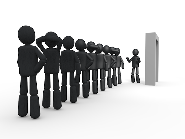 書類 / ファイル / フォルダ - シンプル人物イラスト/人クリップアート/アイコン/黒色/ピクトグラム