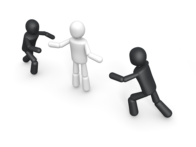 マーク / ゴミ / 絵文字 - シンプル人物イラスト/人クリップアート/アイコン/黒色/ピクトグラム