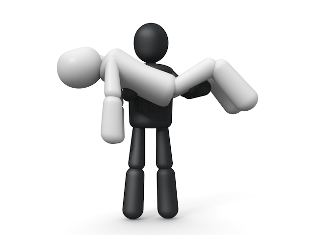 IT / テクノロジー / 技術 - シンプル人物イラスト/人クリップアート/アイコン/黒色/ピクトグラム