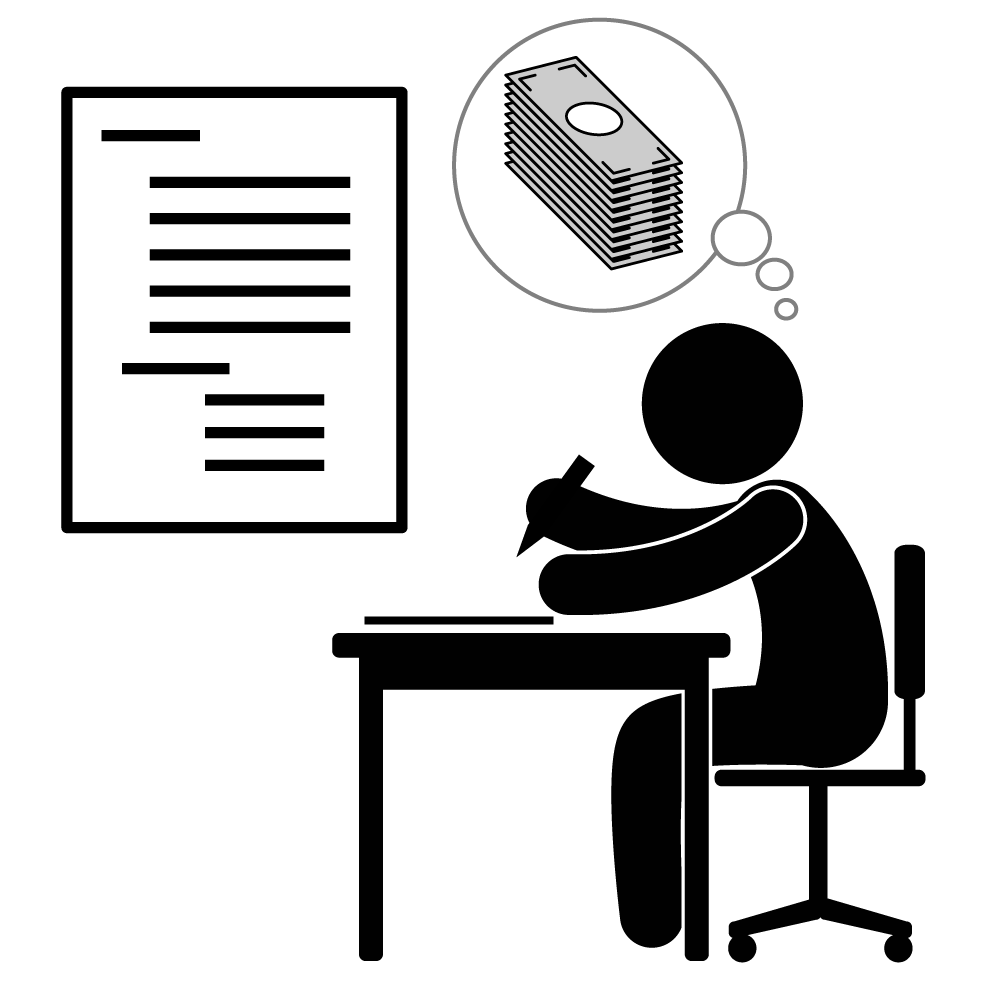 中小企業/社長/個人事業主 - 挿絵/クリップアート/フリー/写真/アイコン/白黒/シンプル