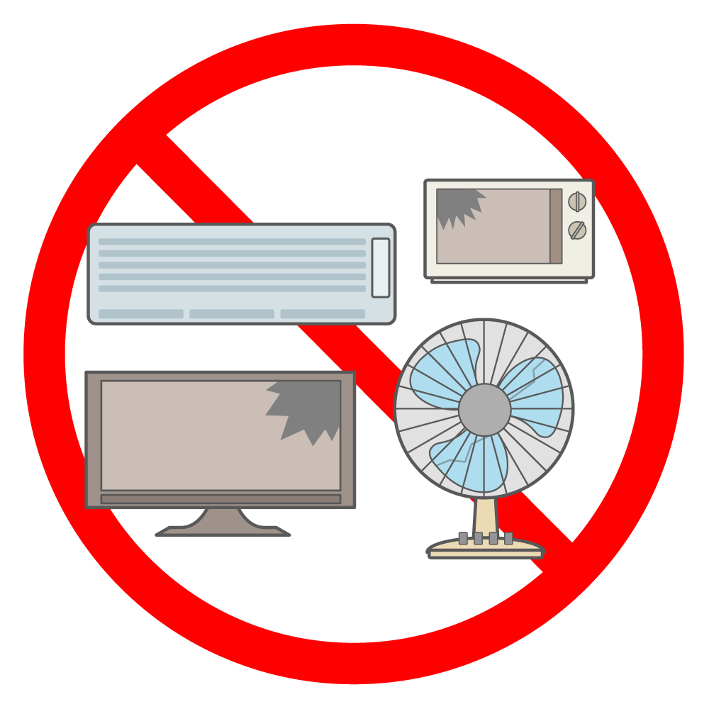 不法投棄禁止 - シンプル / クリップアート / アイコン / イラスト / 無料 / 白黒 / 二色 / PNG形式：背景透明