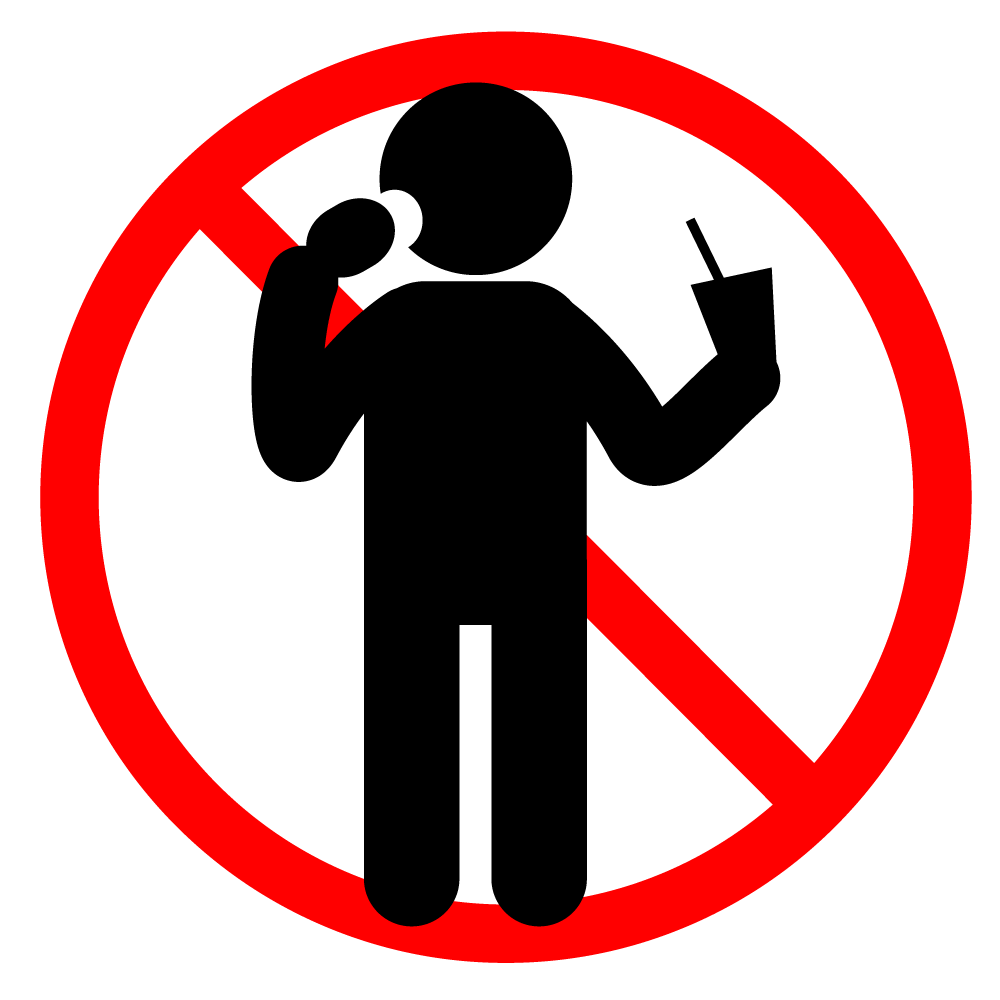 ご飲食はご遠慮願います - シンプル / クリップアート / アイコン / イラスト / 無料 / 白黒 / 二色 / PNG形式：背景透明