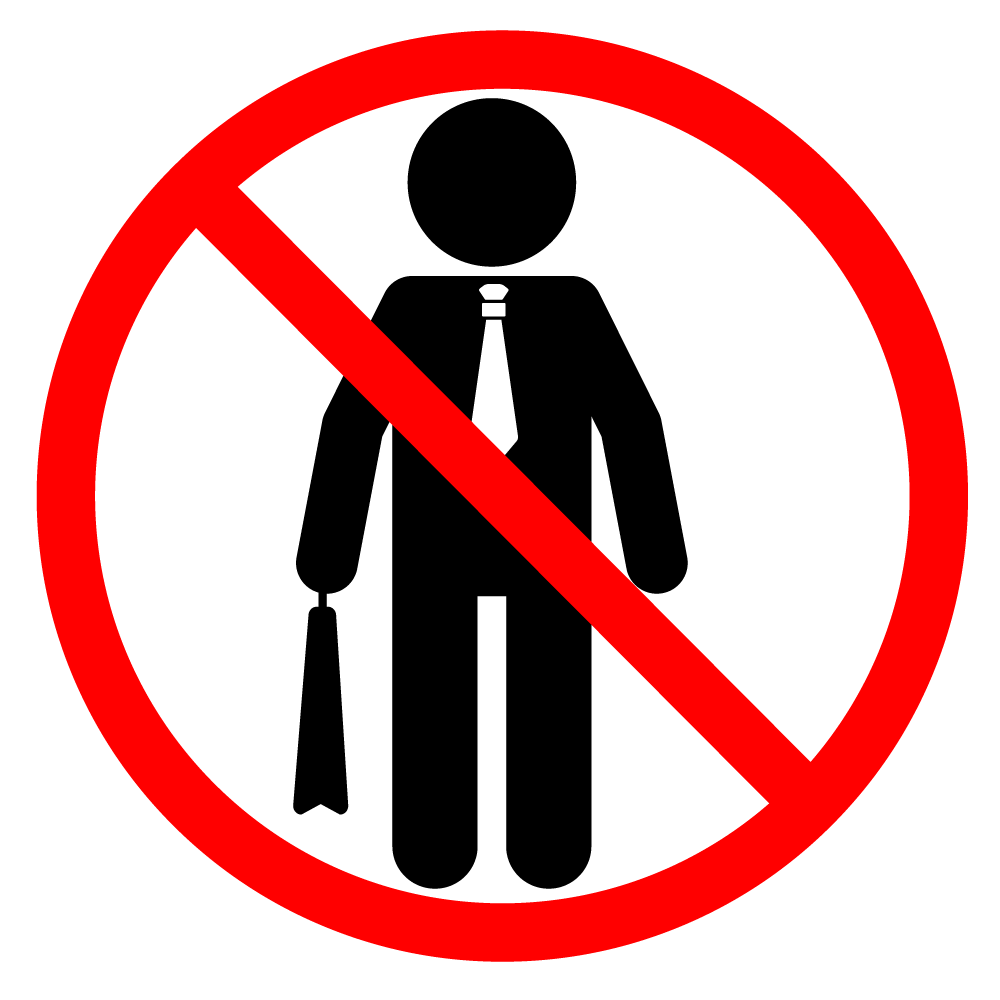 セールスお断り - シンプル / クリップアート / アイコン / イラスト / 無料 / 白黒 / 二色 / PNG形式：背景透明