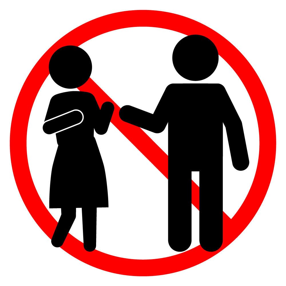 スカウト禁止 - シンプル / クリップアート / アイコン / イラスト / 無料 / 白黒 / 二色 / PNG形式：背景透明