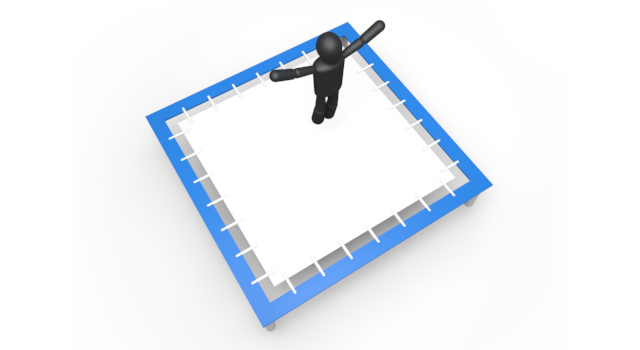 トランポリン/遊ぶ / スポーツ / 無料素材 / イラスト