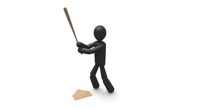 バッター/野球 / スポーツ / 無料素材 / イラスト